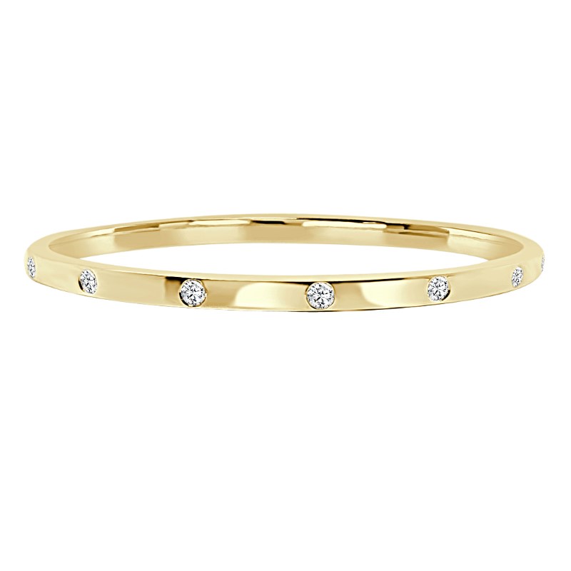 Diamond Hinged Bangle Bracelet